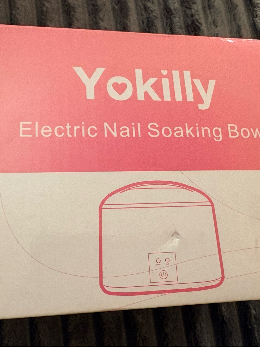 Pink Electric Nail Soaking Bowl